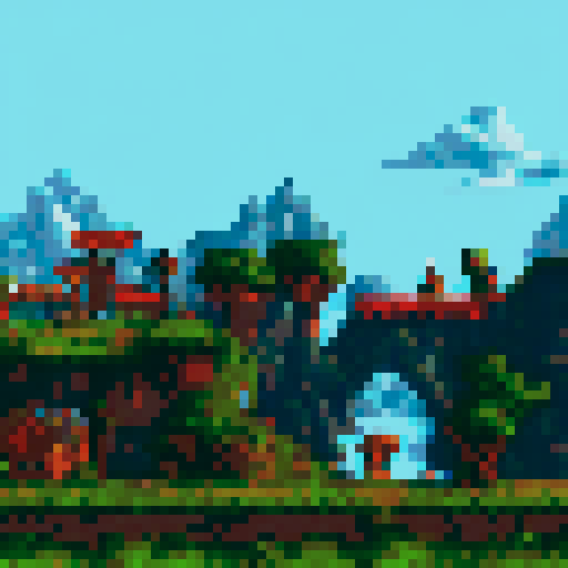 game like retro 8bit world with NPC characters on the map

