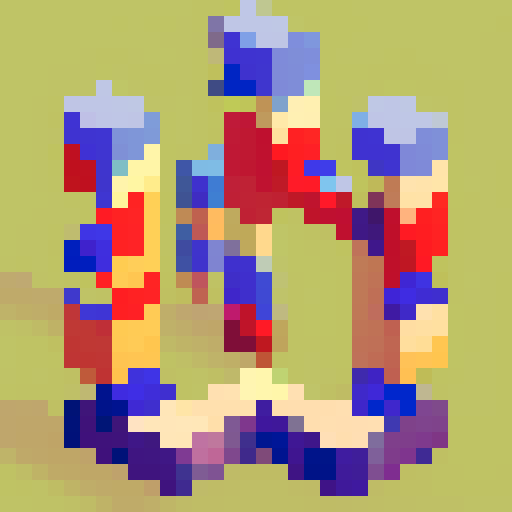 pixel art character, 32x32, full body, facing forward