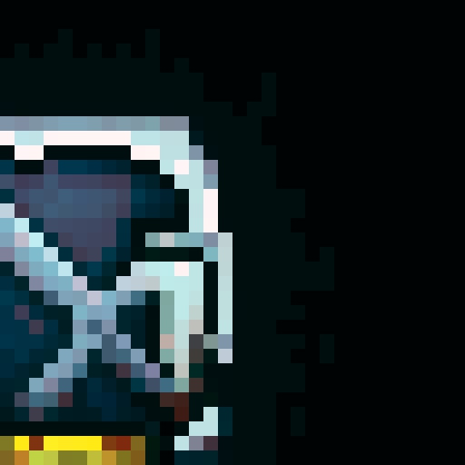 penguin standing with sword