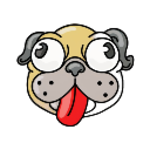 , pastel colors, and a hint of nostalgia

        A floppy-eared, tongue-out cartoon dog, all rendered in charming pixel art