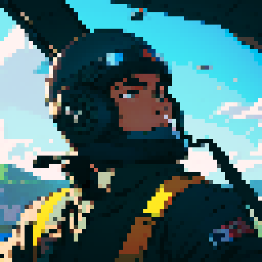 male pilot with helmet in front of jet fighter