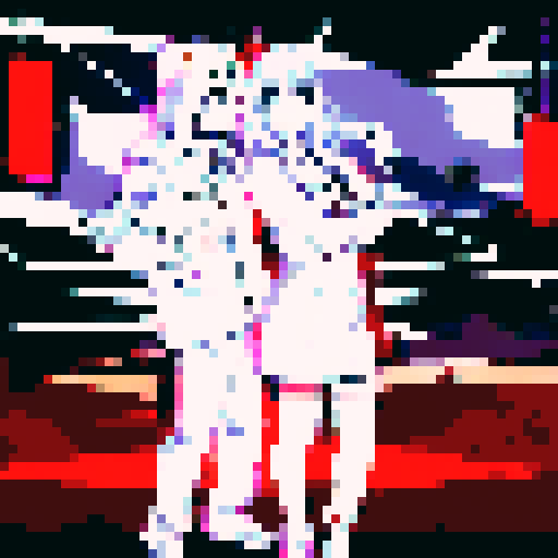 anime style party with dj dance floor