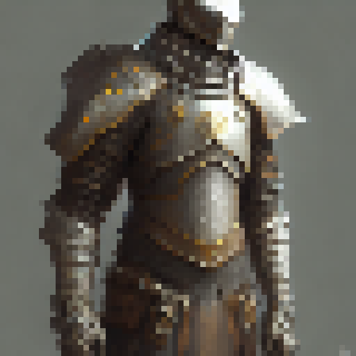 armored knight, full body image