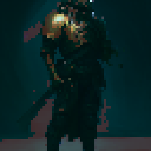 armored soldier, outside castle, unsheathing sword, fantasy RPG