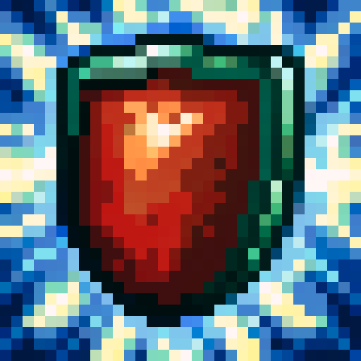 Shield with hammer icon