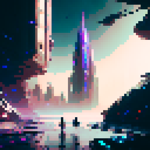 Futuristic, neon-lit, cyberpunk cityscape with towering skyscrapers and flying vehicles where a group of hackers gather around a holographic projection of a blockchain network while the code swirls around them in ultra.4k.realistic detail.