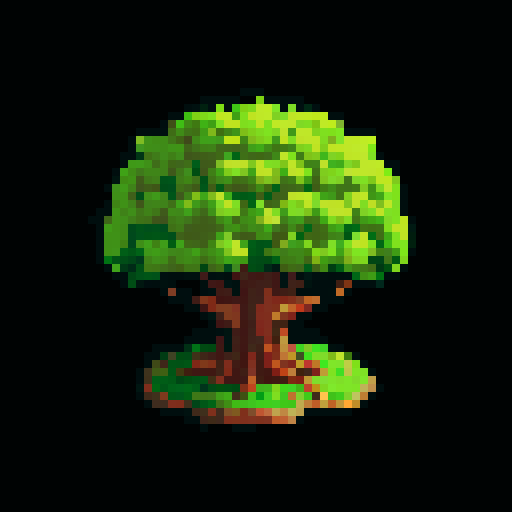 A robust, tree-like creature with bark armor, deep roots, and a protective stance. It has wise, ancient eyes and a commanding presence, ready to defend the forest. No background.
