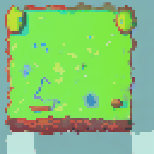 create a simple square 3d island i can use as an asset in my game