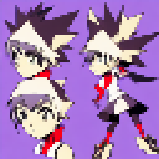 Dancing in a monochromatic world, a TikTok star with big, expressive eyes and spiky hair performs fluid, exaggerated movements in the style of anime.