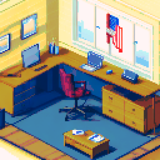 US president office, 2.5d