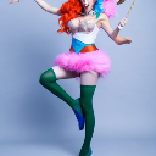 miss fortune from league of legends, wearing a bunny outfit with leg tights while dancing on a pole