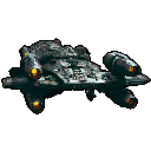 pixel art spaceship