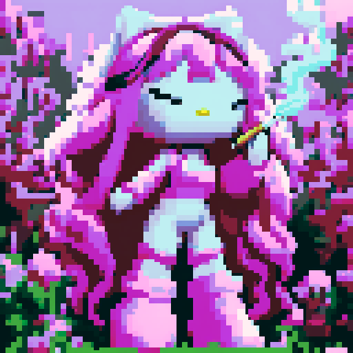 ADD HELLO KITTY BOW HD HIGH QUALITY TO THE RIGHT EAR IN OPIZEL ART STYLE