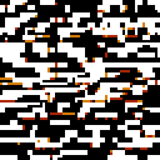 crumbling brick rectangle. Simple style, thick black lines, white background.