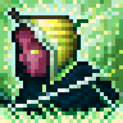 female warrior, vibrant green hair with braids, large sword, fantasy RPG