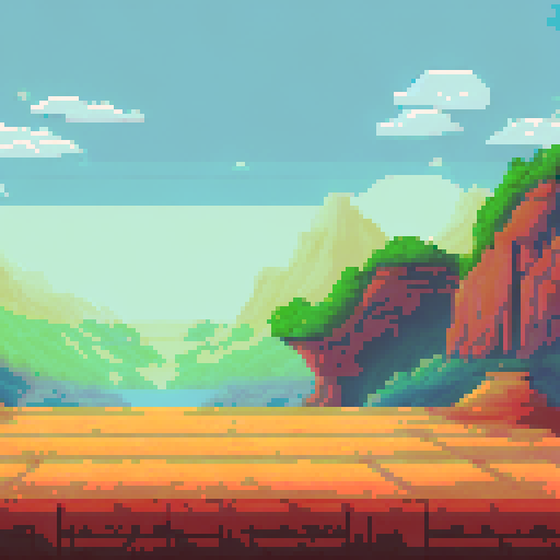 Cozy, subtle-colored landscape of a big, classy lecture hall in pixel art style with sRGB colors, showcasing the background and landscape