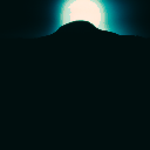 Pixelated alien photographer, capturing surreal landscapes with a vintage camera