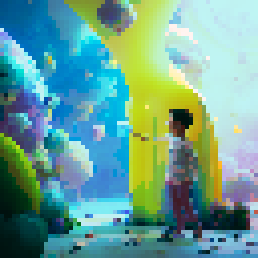 Whimsical, cartoonish

Kids gather in the nursery for a bubble show, their eyes wide with wonder as rainbow-colored orbs float above their heads.