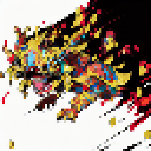 Shogi pieces, vibrant and glossy, tumble out of a silk bag, filling the air with a flurry of animated motion in the distinct Anime style.