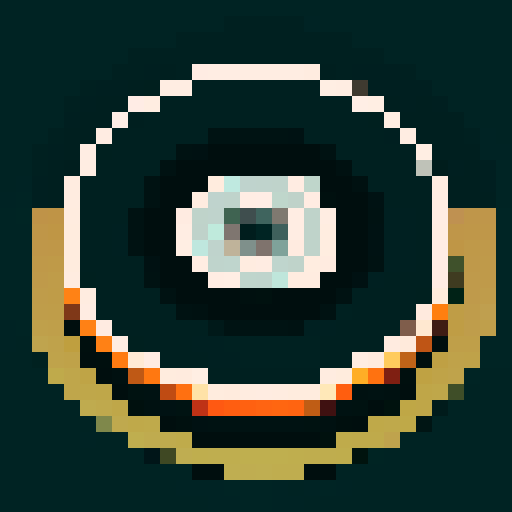 Pixel art of a film reel. Do not use more than 256 pixels. The film reel should be black with 4 colors on the front label.