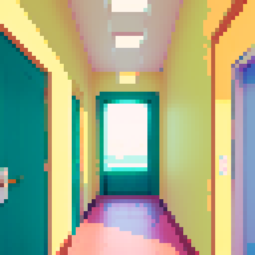 School hallways, windows,doors
