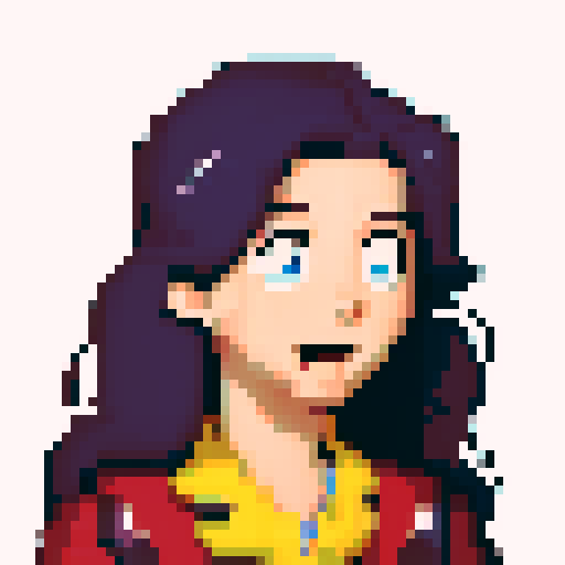 Using the provided 3/4 view reference image of the character, generate four variations:

One where the character is eating a cookie with a happy expression.
One where the character is looking through binoculars, showing focus and curiosity.
One where the character is looking at a phone, appearing interested or thoughtful.
One where the character is talking to a random person, with a conversational expression.
Ensure the character's appearance remains consistent with the reference image in all va