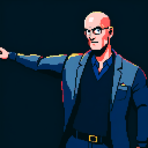 bald, corporate boss