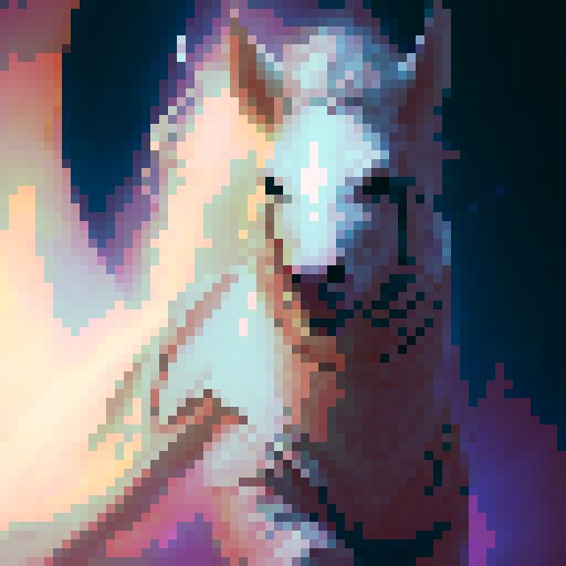 Majestic white unicorn