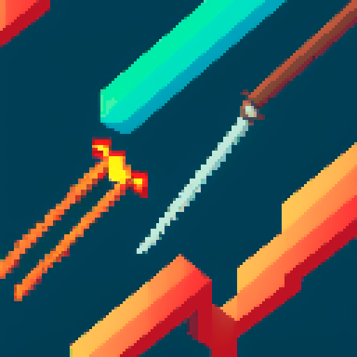 sword swinging, closeup of sword attack