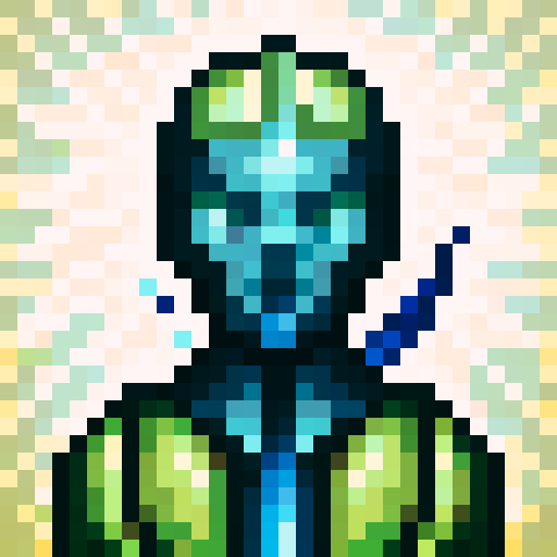 armour, game icon, 32x32 pixel art, sRGB, skill art, close up, portrait, shining, metallic, intricate details, embossed patterns, reflective surface, textured, battle-worn, weathered, rivets, chainmail, engraved symbols, gemstone accents, sharp edges, jagged spikes, menacing presence