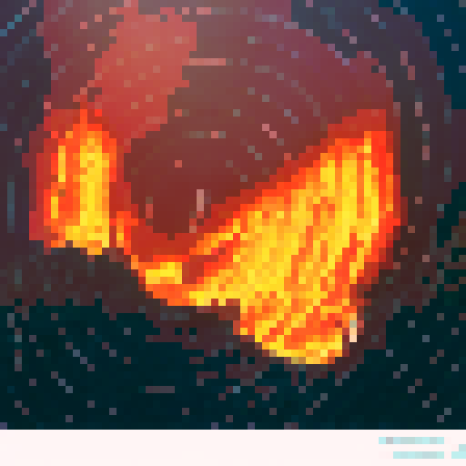 Fiery eruption spewing molten lava, towering ash clouds, jagged rocks jutting out of the earth, and a lone figure standing in awe amidst the chaos - all depicted in a dramatic landscape portrait style.