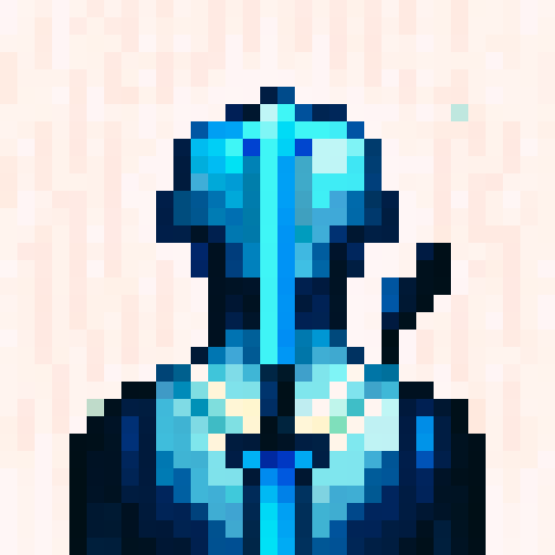 sword, game icon, 32x32 pixel art, sRGB, skill art, close up, portrait, vibrant colors, sharp blade, intricate hilt, glowing enchantment, metallic texture, dynamic perspective, dramatic lighting