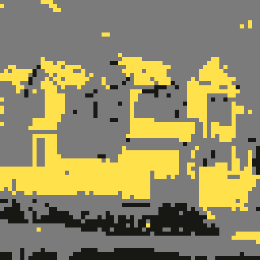 Small suburban american house, with driveway and lawn, legend of Zelda isometric perspective, tile based art, 8x8 tiles, pixel art