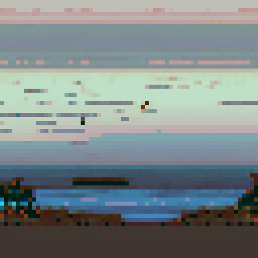 Golden hour; still water