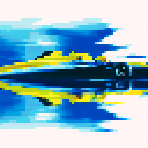 blue formula 1 race car