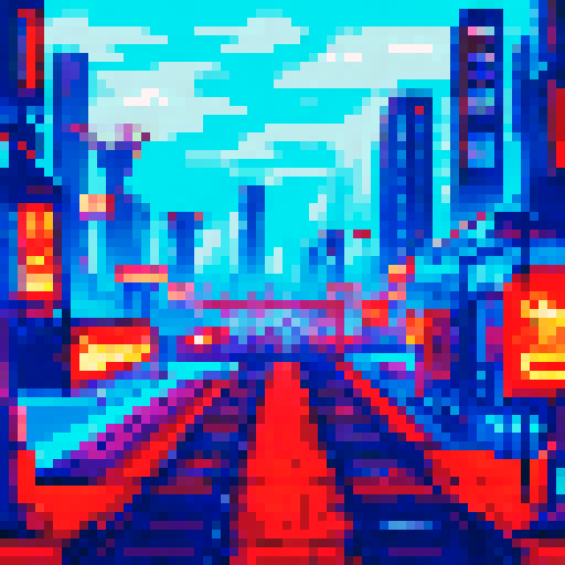 Cyberpunk high speed train