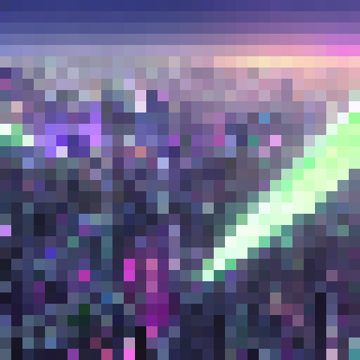 Curse-ridden, sword-wielding sorcerers battle in a neon-lit, cyberpunk cityscape with towering skyscrapers and flickering holographic billboards in the background.