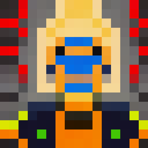 Glowing, ethereal, alien avatar with piercing eyes, surrounded by pulsing energy, rendered in vibrant pixel art for use as a game icon in a close-up, 16x16 portrait.
