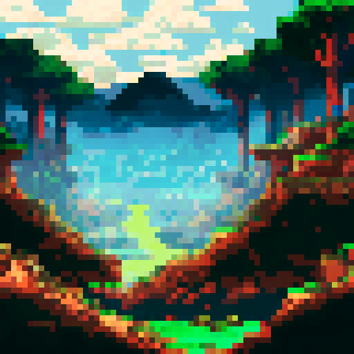 stage, glass floor 2d pixel art, front view for 2d fighting game or platfromer