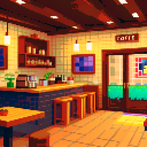 Coffee shop, interior, calm, empty