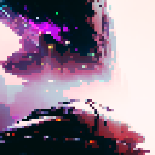 shimmering neon, cyberpunk, futuristic, darkly surreal. 

        "A towering skyscraper stands in the distance, its shimmering neon lights casting an eerie glow on the darkly surreal cityscape below, where a lone figure clad in cyberpunk attire navigates the futuristic streets."