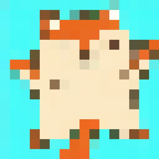 flying squirrel, close up, pixel art, game icon, 16x16, vibrant colors, bushy tail, expressive eyes