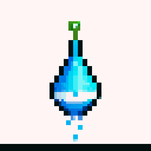 Water droplet with light background