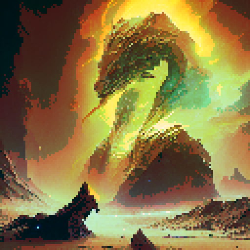 sprite, fire elemental demon, eldritch terror, great magical power, alarming scale, extremely creepy, fantasy RPG, ancient Sumerian influence