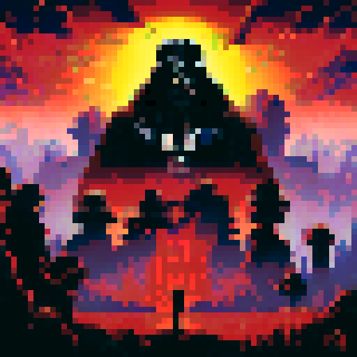 Darth Vader in a dark and obscure way in the dark ((extremely detailed and love deformations)) on the death star ((me extremely quality)) in 4k/8k detailed lighting and cinematic aspects