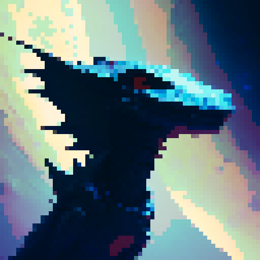 Top-down image of a dragon