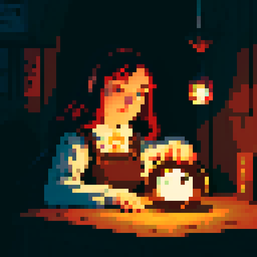 Zoom in into the crystall ball that the witch is looking at to see the clientes fortune.