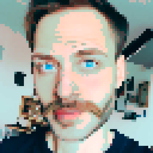 portrait man with blue eyes and beard