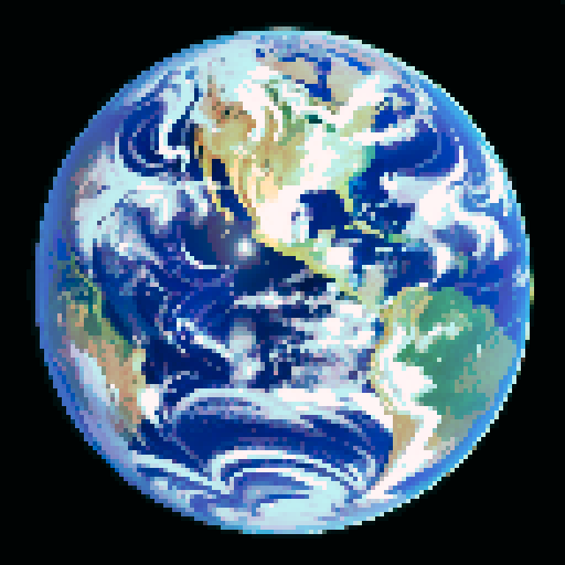 Bright, beautiful, vibrant earth