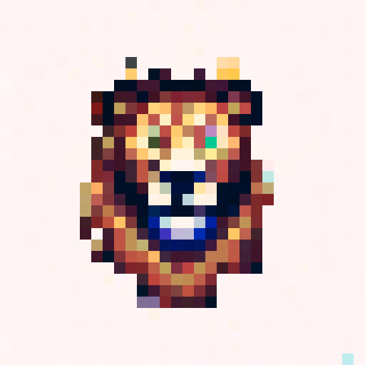 Summon Lion Spell Icon, 32x32 pixel art, sRGB, skill art, close up, portrait